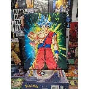 Dragon Ball Lenticular Poster  - Goku Super Saiyan God, Blue, and Ultra Instinct